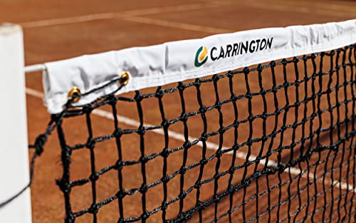 Carrington® Expert 3,5mm-Tennisnetz - Doppelmaschig - Spezielles Matschbodennetz mit oberem schmutzfreiem Band!