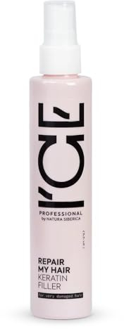 ICE Professional Repair My Hair Keratin Filler - Intensiv reparierende Haarpflege für stark geschädigtes Haar - Mit PRO-Keratin & sibirischer Zeder - 100 ml