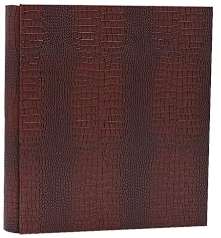 Album Fotografico con Inserti in Pelle, 500 Foto, 6 Pollici, Grande capacità, Album Fotografico Creativo da 5 x 7, Collezione (Rosso 32,6 x 36 x 6 cm)