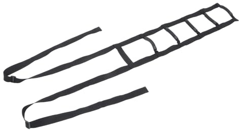 Hemobllo Ceinture de Traction Ajustable Échelle de Corde 5 Poignées en Tissu Oxford pour Aide Redressement Assis et Soutien Lit, Dispositif D'assistance pour Personnes Âgées