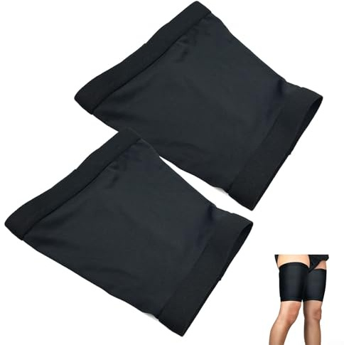 Mangas de compresión para soporte de muslo para una comodidad óptima en correr y entrenamiento atlético (L)