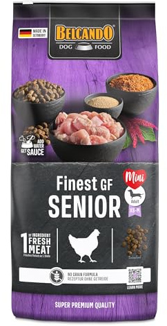 Belcando Finest GF Senior [12,5 kg] getreidefreies Hundefutter | Trockenfutter für empfindliche ältere Hunde | Alleinfuttermittel für Hunde ab 1 Jahr