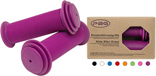 PBG Kinderfahrradgriffe Fahrradgriffe Kinder für Mädchen Jungen schadstofffrei | Phthalate frei - 19 x 100 mm (Violett)
