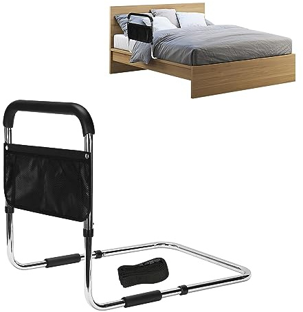 supregear Barrière de Lit, Ajustable Garde-Main pour la Prévention des Chutes, Pare-Chocs de Barre d'appui de Lit avec Sac de Rangement pour Les Personnes âgées, Les Seniors et Les Enfants Enceintes