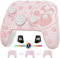 Switch Pro Controller Compatible with Nintendo Switch 2/OLED/Lite, Firefly Switch Controller Wireless Gamepad with 7 LED Colors/Paddle/Turbo with 4 thumb grips - Cat Paw Pink