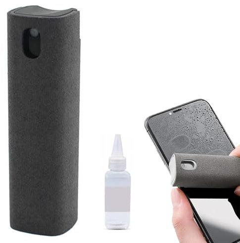 All in One Screen Cleaner, All in One Screen Cleaner Spray Set, Handy Reinigungsset Display, Display Reinigungsset Bildschirmreiniger, 3-in-1 Screen Cleaner Spray, Sprüher Und Wischer-Handyreiniger
