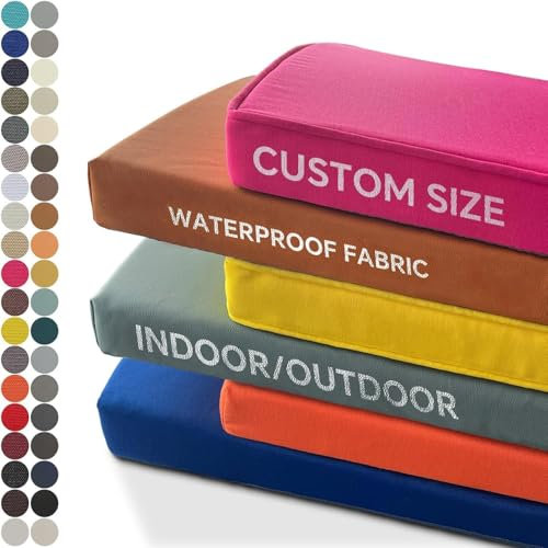 Bankauflage Nach Maß, Bankauflage Outdoor Wasserdicht, Bankkissen Bankauflage Einfach zu putzen, Sitzauflage Bank Rutschfeste, Sitzpolster Bankauflage, Sitzkissen Bank Für Outdoor Gartenbank Innen