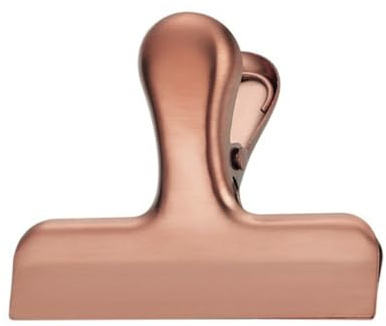 Blausky Lot de 4 petits clips en métal, pinces de fermeture en acier inoxydable 430, clips bulldog, pinces de fichiers, clips pour garder au frais, clips de fermeture pour sacs alimentaires, 5,8 x 5,6