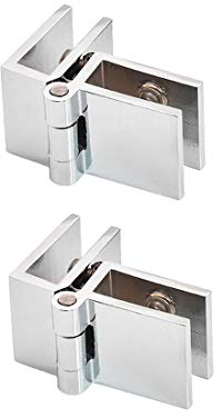 Drenky 2 PCS 90 degrés clip de porte en verre charnière sans verre de perçage à charnière en verre pour épaisseur de verre 5mm - 8mm
