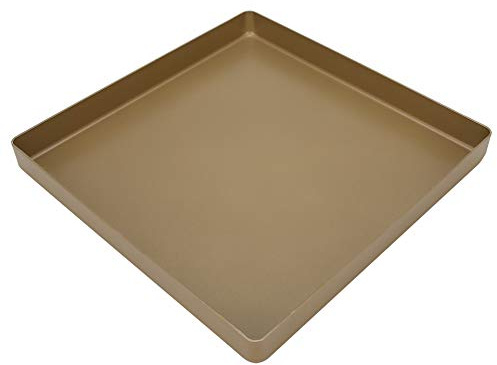 28x28x3cm Baking Tin Aluminum Alloy Gold Square Shape Baking Pan Cake Baking Tins Non Stick Baking Tray for Cookie Toaster Bread Pizza