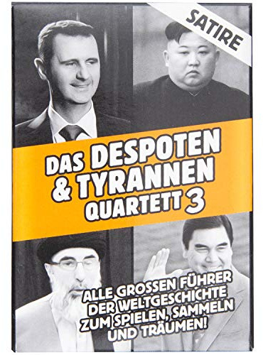 Goods+Gadgets® Jeu de Cartes Dictateurs - 32 Tyrans & Despotes