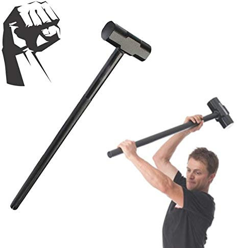 ZhiLianZhao Fitness Hammer, Fitness Gear Bench Accessories, Anti-slip Handle, Safe to Use on Concrete or Gym Floors,4kg