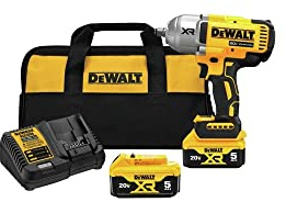 DEWALT 20V MAX XR 1/2 in. High Torque Impact Wrench with Hog Ring Anvil Kit (DCF900P2)