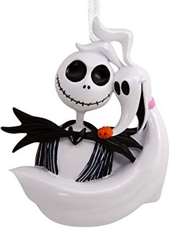 Hallmark Disney Tim Burton's The Nightmare Before Christmas Jack Skellington and Zero Christmas Ornament