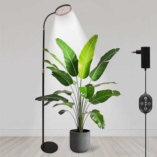 SENCHIKER Lampe horticole 24V, LM281B+ & 660nm pour la culture en intérieur, Lampe de croissance à LED à spectre complet pour semis, 5 niveaux de gradation, 20W 350umol/s/m²@Dist:15cm