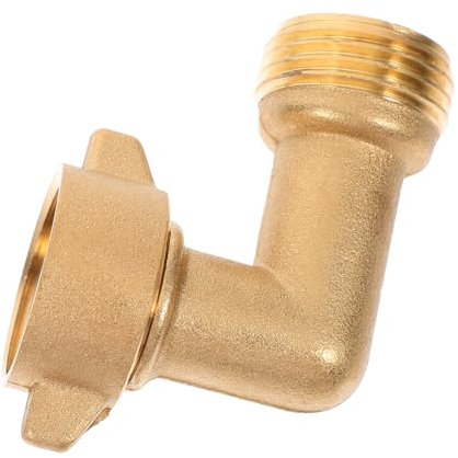 Mikikit 90 Coude De Tuyau Buses Soupape Adaptateur Tuyau De Raccordement Robinet Tuyau De Jardin Connecteur Jardin Prise Vannes Sortie Jonction Buse De Jardin Connecteurs Golden Laiton
