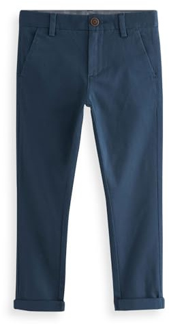 NEXT Niños Pantalones Chinos elásticos de Corte Pitillo Azul Marino francés 9 Años