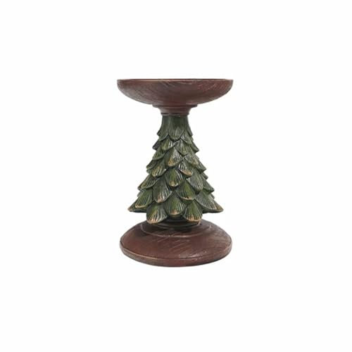 MRKU Portacandele Albero di Natale Resina Autunnale Tealight Candele da Tavolo Centrotavola Natale Casa Decorazione da Tavola