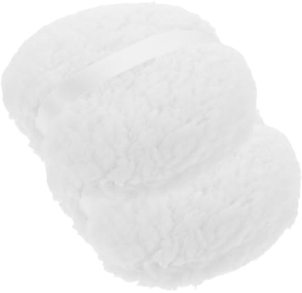 ERINGOGO 2piezas De Polvo De Felpa Extragrande De Reutilizable y Lavable Para Polvos Corporales y Sueltos Para Sensible y Diario El Baño o Salón
