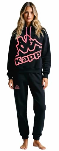 Kappa TUTA DONNA COTONE ESTIVA - Tuta Donna Completa In Felpa Di Cotone Estiva - Sportiva - Leggera (26255 M CAVIAR)