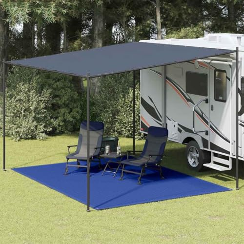 Sophrelle Tapis de Tente 300x400 cm Bleu PEHD,Accessoires de Tente,2.9kg-310728
