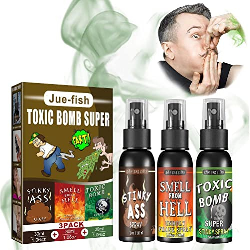 Chrees Fart Spray Stinky Spray Smelly 30ml Hög Koncentration Snabb Effekt i 10s Verklig Rumpa Lukt Växtbaserad Säker på Huden med Kvardröjande Doft för Halloween Aprilskämt (#4)