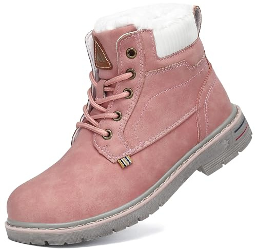 Mishansha Chaussures Enfant Hiver Chaudes Bottines Fille Garçon Bottes de Neige Antidérapantes Confortables Boots Outdoor