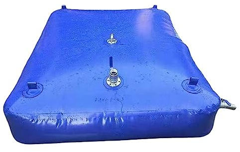 ROGHA Tragbare Wasserblase/Wasserspeicherbehälter, Im Freien verdickter Faltbarer, haltbarer Wassertank, Notwasserspeicher, Garten Regenwassersammler/Camping Wassersack,500L