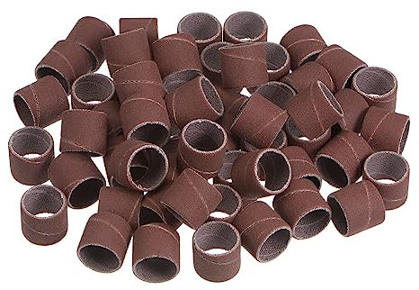 QUARKZMAN Lot de 50 tambours de ponçage 1/2 Mini manchons abrasifs grain 400 bandes abrasives pour meuleuses à tambour appareils rotatifs