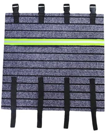 Alfombra para Escalón de Autocaravana - Protección para Escaleras de Remolque con Banda Reflectante | Tapete Antideslizante De Pisada 45 X 45 Cm con Broche De Presión Ajustable para Remolque De Viaje