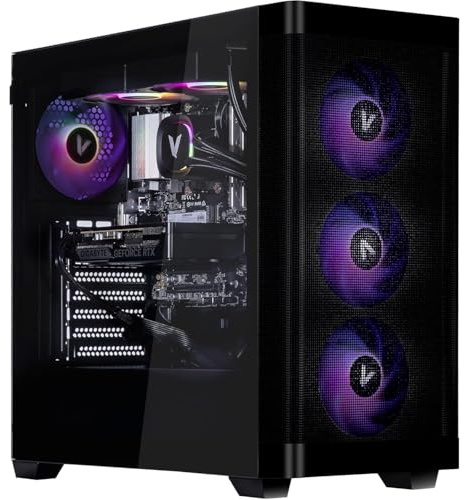 Velztorm Pilum Z2 Gaming Desktop PC (AMD Ryzen 7 5700X, GeForce RTX 5060, 32GB DDR4 RAM, 1TB PCIe SSD, 240mm Liquid Cooling, 4 Pre-Built ARGB Fans, 750W Gold PSU, Windows 11 Home)