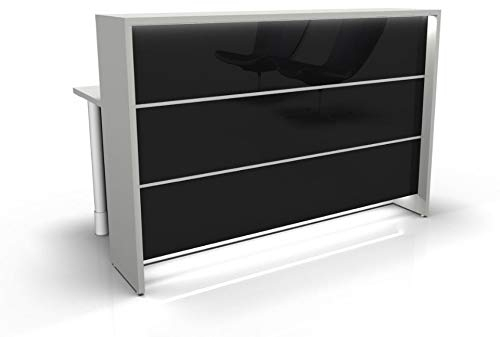 Froschkönig24 Manhattan 32 Empfangstheke Theke Empfang Rezeption Lieferung & Montage Schwarz