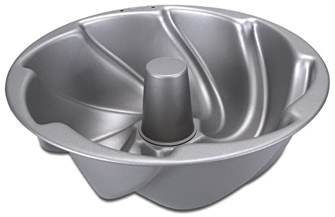 Städter Moule à kouglof de la collection we love baking - En métal argenté - Volume : 2,8 l - Dimensions : 27 cm - Hauteur : 9 cm - 661486