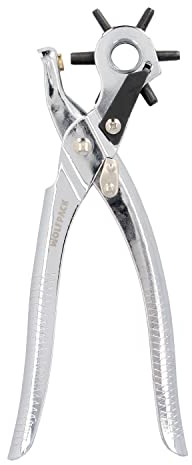 WOLFPACK LINEA PROFESIONAL Sacabocados Estrella Profesional 225 mm. Agujeros de Ø 2,5 a 5 mm. Alicates Agujeros, Perforador Cuero, Alicates Cinturones,