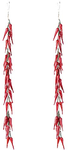 2 Pezzi Simulazione Peperoncino Decorativo Finto, Verdure Artificiali Finto Spiedino di Peperoncino Frutta Artificiale Ornamento di Verdure peperoncino Per Oggetti di Scena, Casa, Cucina Decorazione