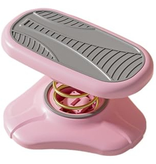 BAMFY Marche Pied Toilette pour Dessous De Bureau Ergonomique Tabouret Toilette, Repose Pied sous Le Bureau A Bascule Multifonctionnel PéDales De Sport Tabouret à Caca(Pink)