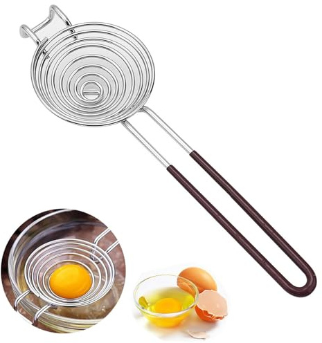 Separatore di tuorlo d'uovo,Separatore di uova in acciaio inox egg Separatore di bianchi e tuorli d'uovo Egg Separatore con maniglie per strumento di cottura dei gadget da cucina