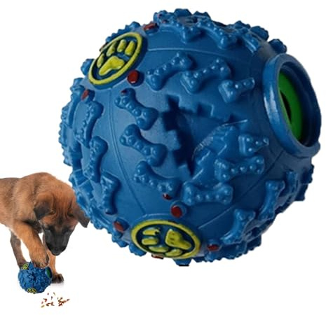 Générique Balle de Nourriture pour Chien, Balle oscillante pour Chien - de Boule de Dentition | Balle Interactive Qui fuit pour, Balle à renifler créative avec Son de Rire pour Les compétences de r