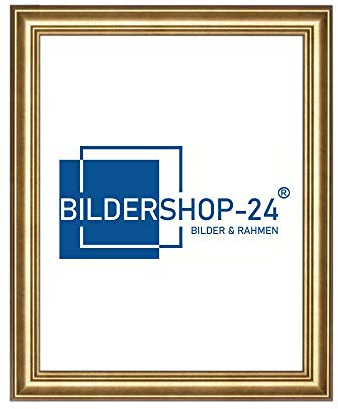 Bildershop-24 Bilderrahmen Vintage Retro Barockrahmen Athen 59,4x84cm (DIN A1) Blattgold