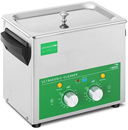 Ulsonix PROCLEAN 3.0M ECO Ultraschallreinigungsgerät Ultraschallreiniger Ultraschallgerät (3 L, Ultraschallleistung 80 W, Heizleistung 155 W, 40 kHz, Timer 60 min, Edelstahl)