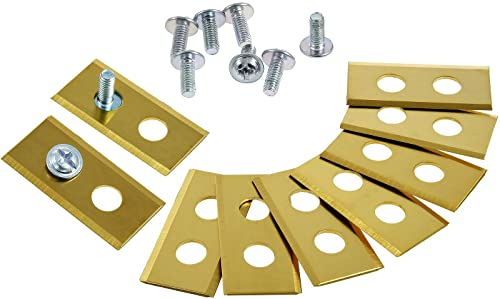 akku-net 9X Ersatz-Messer Klingen/Schneid-Klingen Titan für Mähroboter Worx Landroid M800 WG790E.1