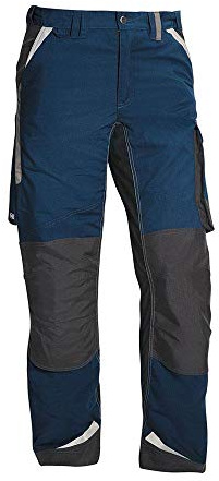 pka extrem strapazierfähite Herren Arbeitshose mit Stretch Einsätzen & Gummizugbund in dunkelblau/grau/anthrazit Größe 50