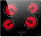 NOXTON Ceramic Hob, Built-in 4 Zone Electric Hobs 60cm Noise-free Auto Shut-off Safe Lock Heat Indicator Black Glass Panel Cooktop with Touch Controls