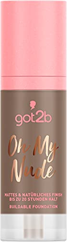 got2b Buildable Foundation Oh My Nude 115 Espresso, langanhaltendes Make-up für ein semimattes Finish, mit feuchtigkeitsspendendem AQUARICH-Komplex, 30 ml