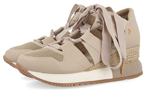 GIOSEPPO SNEAKERS BEIGE TIPO ESPADRILLE PARA MUJER LIZARDA