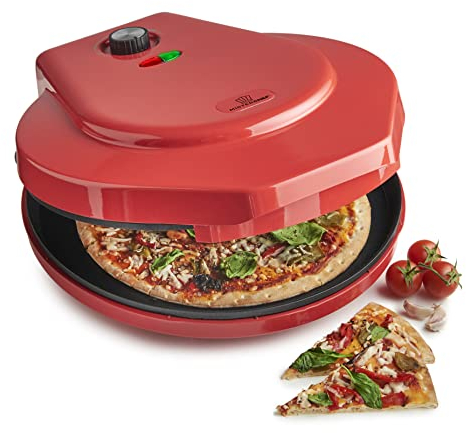 MisterChef Pizzabereiter, Pizzaofen 1400 W, 30 cm, mit Rezeptbuch, 2 Jahre Garantie