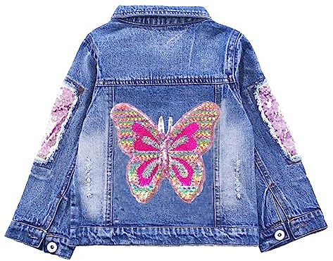 Peacolate 2-11Years Spring And Autumn Girls Denim Jacket Kid'S Jacket Top