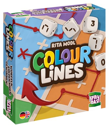 SPIEL DAS! Verlag - Colour Lines - fesselndes Roll & Write, Würfelspiel für die ganze Familie!
