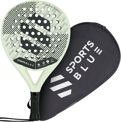 SportsBlue Carbon Surface Padel Racket - Pro-Series Tennis Paddle Racket - All Pala Padels Racquets (Nexus Illusion, 1)