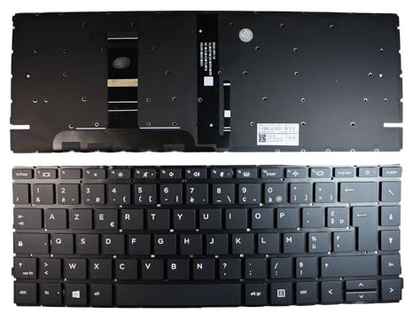 Power4Laptops Française Rétro-éclairé Noir Clavier pour Ordinateur Portable (PC) de Remplacement Compatible avec HP ProBook 440 G8